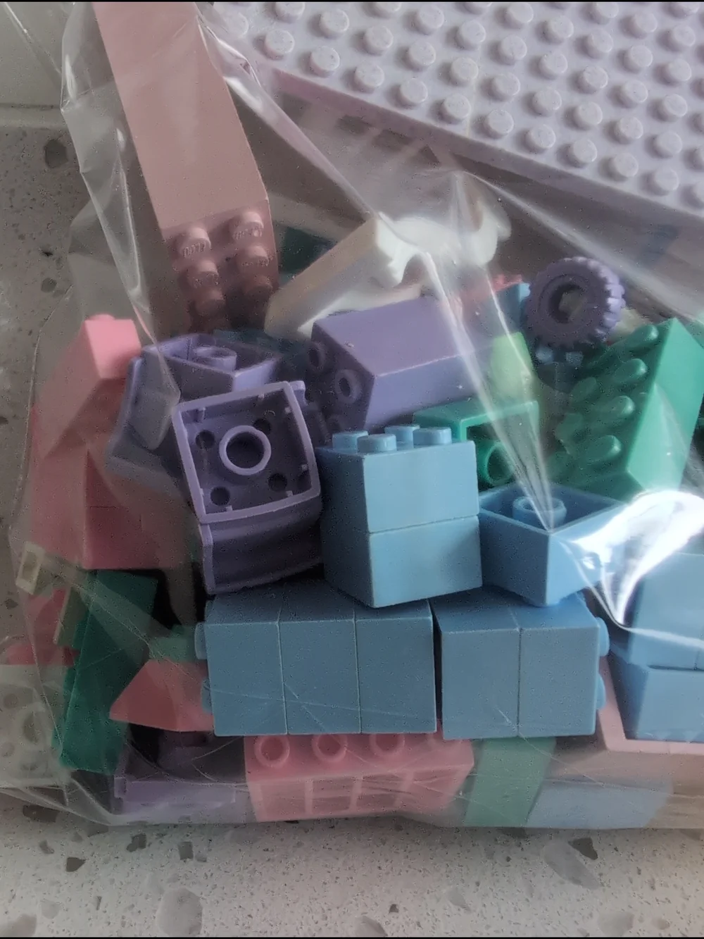 Pastel Mega bloks And Lego Building Block Toy Set for Kids Nearly 1 Pound